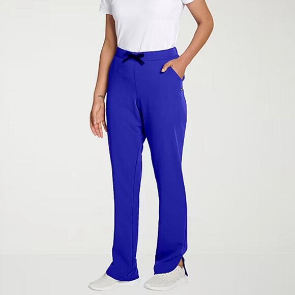 Jockey 2484 Womens Plus Stretch Fabric Scrub Pant, Blue Sz 3XL 925370 - Picture 1 of 3